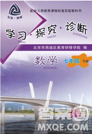 2019年北京西城学习探究诊断七年级数学下册人教版参考答案 2019年北京西城学习探究诊断七年级数学下册人教版参考答案