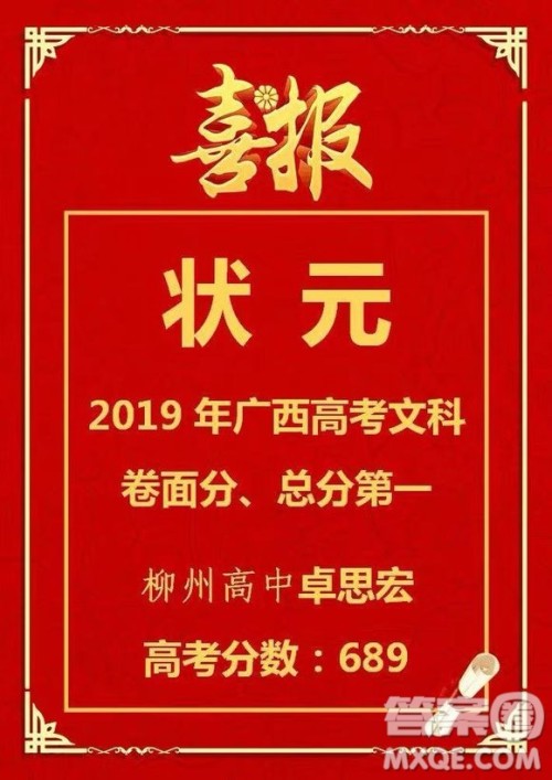 广西柳州高级中学2020年高考成绩 2020年广西柳州高级中学高考成绩怎么样