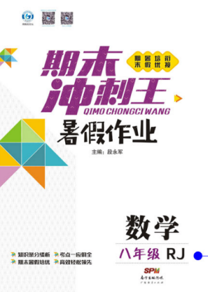鸿鹄志文化2019年期末冲刺王暑假作业八年级数学人教版答案 鸿鹄志文化2019年期末冲刺王暑假作业八年级数学人教版答案