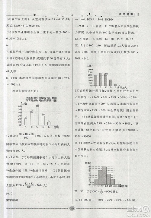 新疆文化出版社2019年暑假生活八年级数学冀教版答案 新疆文化出版社2019年暑假生活八年级数学冀教版答案