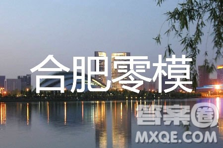 2020届合肥零模文理综参考答案 2020届合肥零模文理综参考答案