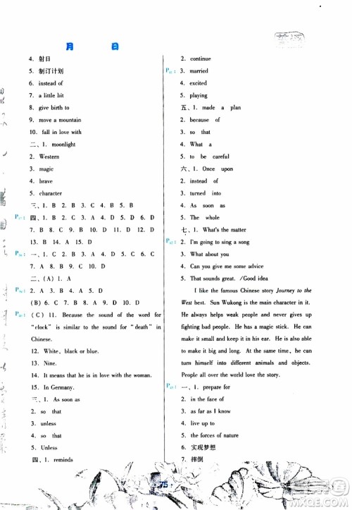 2019年导学练暑假作业B英语八年级人教版参考答案 2019年导学练暑假作业B英语八年级人教版参考答案