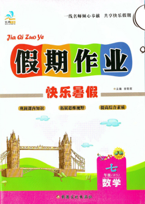 文涛书业2019版假期作业快乐暑假七年级数学下册北师大BSD版参考答案 文涛书业2019版假期作业快乐暑假七年级数学下册北师大BSD版参考答案