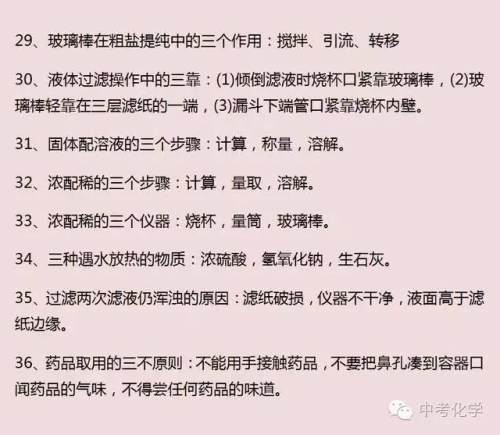 初中化学知识点大全 初中化学必备知识点 初中化学知识点大全 初中化学必备知识点
