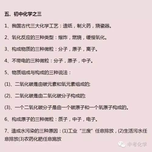 初中化学知识点大全 初中化学必备知识点 初中化学知识点大全 初中化学必备知识点