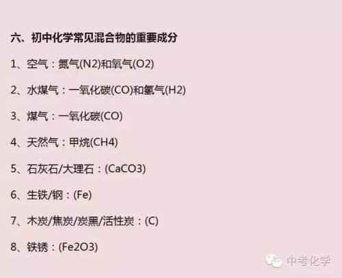 初中化学知识点大全 初中化学必备知识点 初中化学知识点大全 初中化学必备知识点