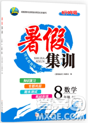 2019年暑假集训八年级数学人教版RJ期末复习暑假作业衔接教材答案
