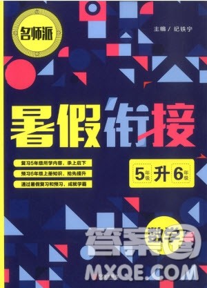 名师派2019版暑假衔接五升六数学通用版参考答案 名师派2019版暑假衔接五升六数学通用版参考答案