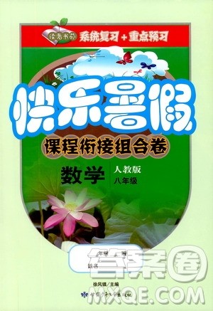 2019年快乐暑假课程衔接组合卷八年级数学人教版参考答案