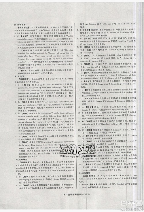 2019精彩假期暑假作业高二英语人教版答案