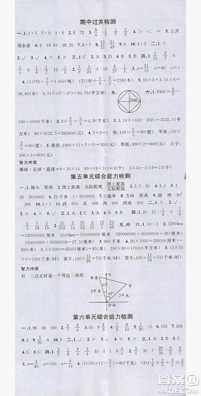 广东经济出版社2019名校课堂数学六年级上册西师大版答案 广东经济出版社2019名校课堂数学六年级上册西师大版答案