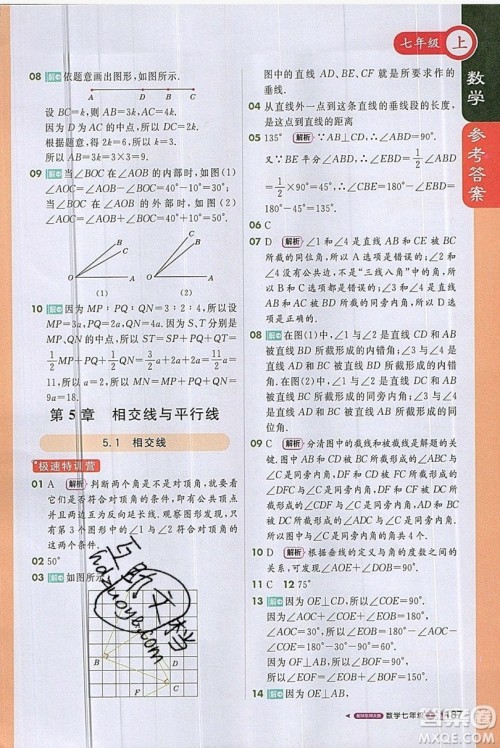 1+1轻巧夺冠2019课堂直播七年级上册数学华师大版答案