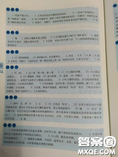 2019全国68所名牌小学小学语文阅读训练80篇五年级全册参考答案