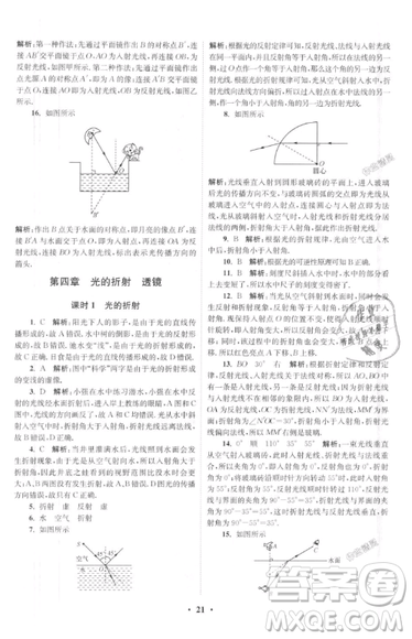 2019初中物理小题狂做提优版八年级上册江苏苏科版参考答案 2019初中物理小题狂做提优版八年级上册江苏苏科版参考答案