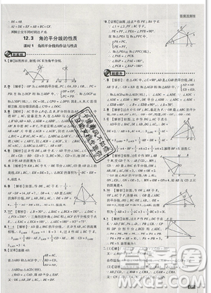 2019年新版初中必刷题八年级上册数学人教版答案