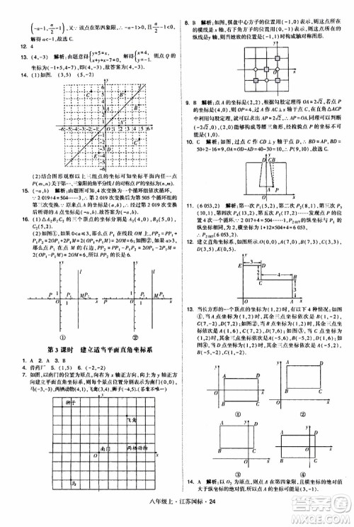 2019年经纶学典学霸题中题八年级上册数学江苏国标修订版参考答案