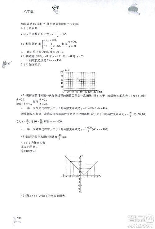 2019新课程暑假作业本八年级综合C版答案