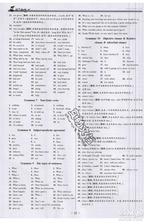 志明教育2019新版优+攻略人教版RJ九年级英语全一册参考答案 志明教育2019新版优+攻略人教版RJ九年级英语全一册参考答案