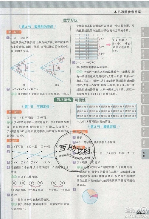 天星教育2019教材帮小学数学四年级上册BSD北师大版参考答案