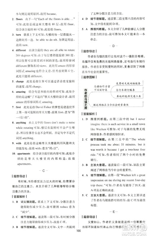 2020星火英语巅峰训练中考完形填空与阅读理解210篇答案 2020星火英语巅峰训练中考完形填空与阅读理解210篇答案