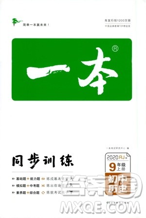 湖南教育出版社2020一本同步训练9年级初中历史人教版上册答案