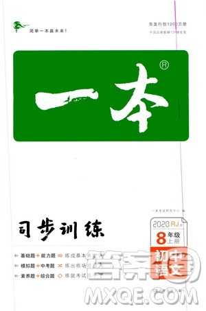 湖南教育出版社2020一本同步训练8年级初中语文人教版上册答案