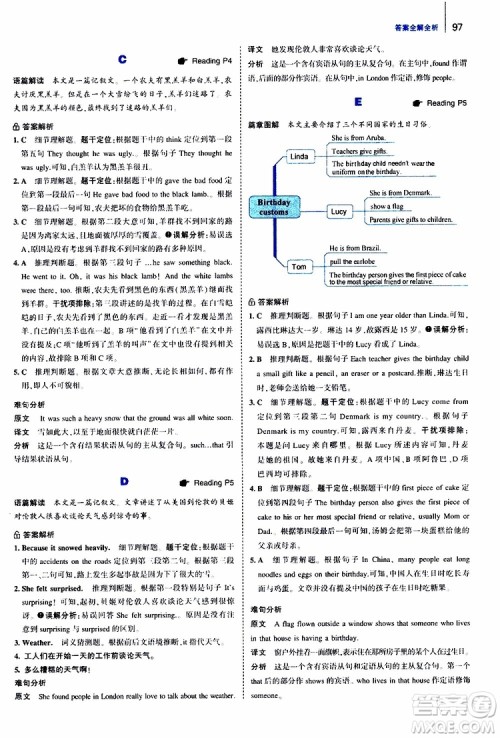 曲一线2020版53英语150加50篇英语阅读理解七年级参考答案