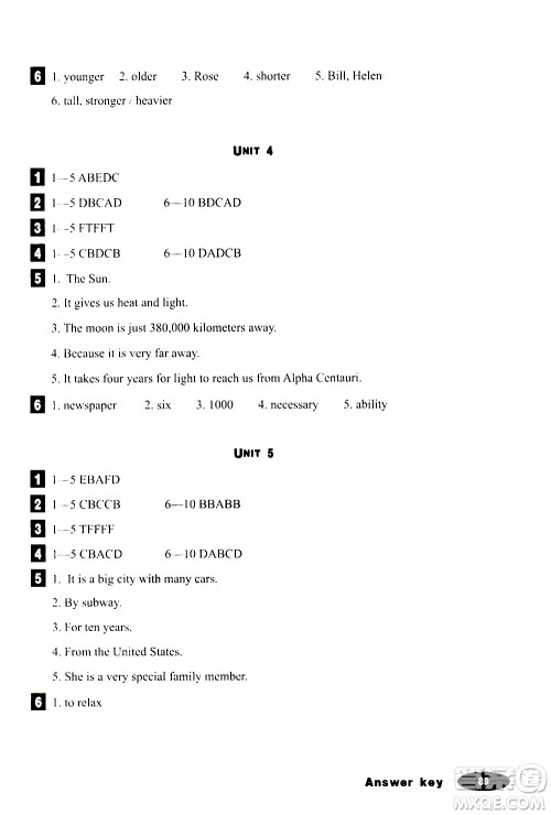 人民教育出版社2019年英语同步阅读八年级上册参考答案 人民教育出版社2019年英语同步阅读八年级上册参考答案
