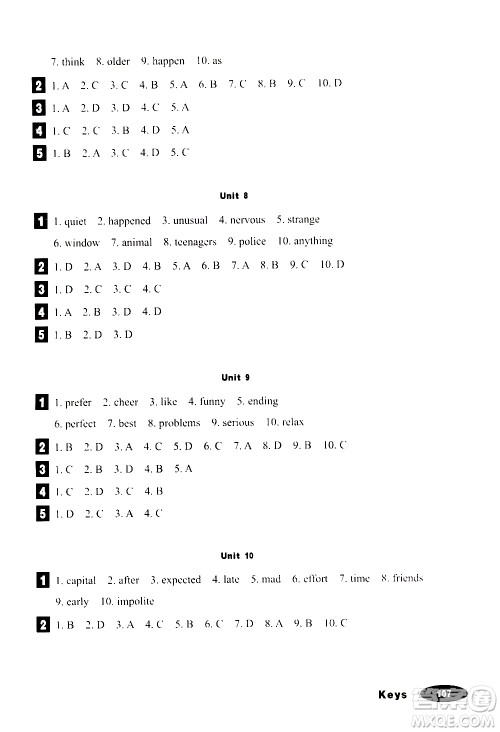 人民教育出版社2019年英语同步阅读九年级全一册参考答案 人民教育出版社2019年英语同步阅读九年级全一册参考答案