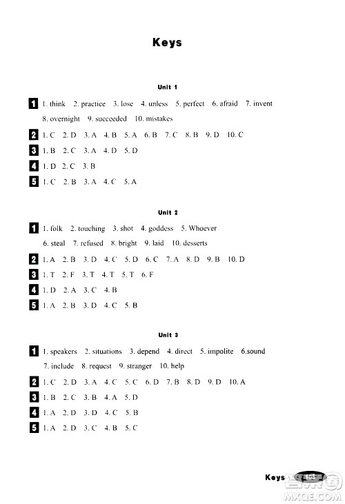 人民教育出版社2019年英语同步阅读九年级全一册参考答案 人民教育出版社2019年英语同步阅读九年级全一册参考答案