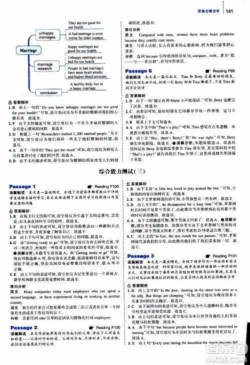 曲一线2020版53英语九年级中考英语阅读语篇补全参考答案