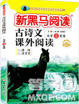 2019新版新黑马阅读古诗文课外阅读五年级人教版答案 2019新版新黑马阅读古诗文课外阅读五年级人教版答案