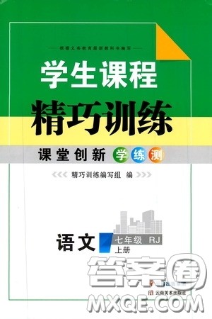 云南美术出版社2019学生课程精巧训练语文七年级上册人教版答案