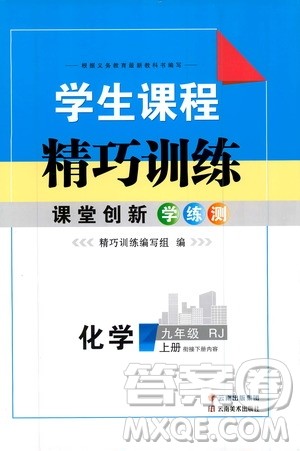 云南美术出版社2019年学生课程精巧训练九年级化学上册人教版答案