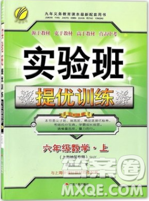 春雨教育2019秋实验班提优训练六年级数学上册SHJY上海地区专用版参考答案