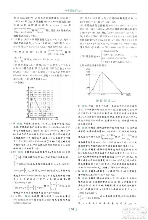 云南美术出版社2019亮点给力提优课时作业本8年级数学上册苏科版答案
