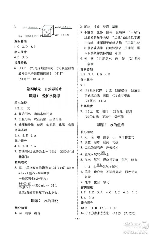 驰逐文化2019课时刷优化分层作业九年级化学上册答案