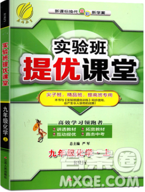 江苏人民出版社2019春雨教育实验班提优课堂化学九年级上册RMJY人教版参考答案 江苏人民出版社2019春雨教育实验班提优课堂化学九年级上册RMJY人教版参考答案