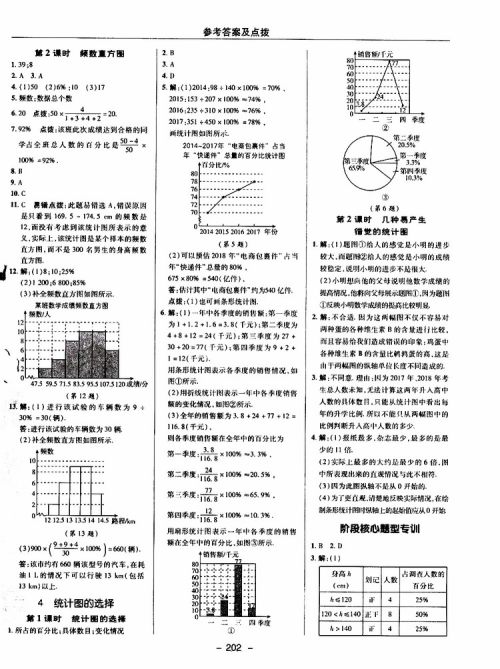 荣德基2019秋典中点综合应用创新题七年级上数学BS北师版参考答案