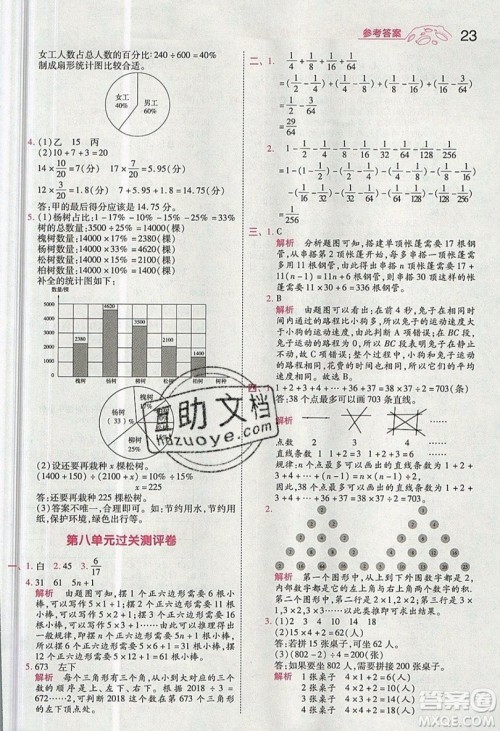 南京师范大学出版社天星教育2019一遍过小学数学六年级上册人教RJ版参考答案 南京师范大学出版社天星教育2019一遍过小学数学六年级上册人教RJ版参考答案