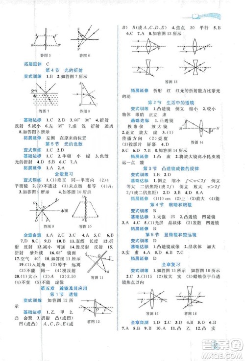 2019新课程学习与测评同步学习8年级物理上册人教版答案