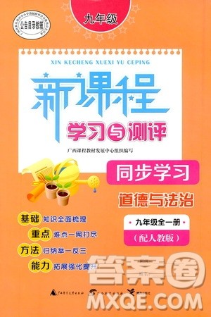 2019新课程学习与测评同步学习道德与法治九年级全一册人教版答案 2019新课程学习与测评同步学习道德与法治九年级全一册人教版答案