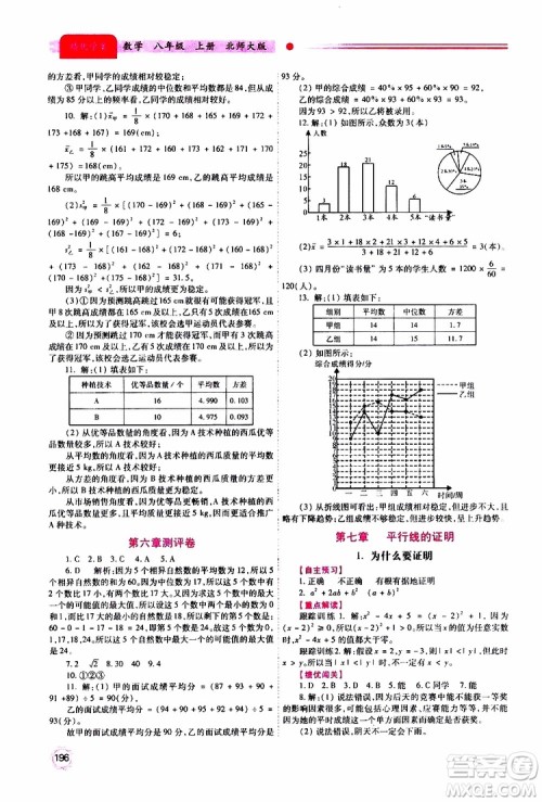 公告目录教辅2019年绩优学案八年级上册数学北师大版参考答案 公告目录教辅2019年绩优学案八年级上册数学北师大版参考答案