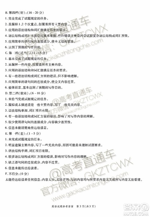 2020届四省八校联盟英语试题及参考答案 2020届四省八校联盟英语试题及参考答案