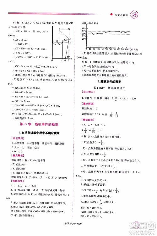公告目录教辅2019年绩优学案九年级上册数学华东师大版答案