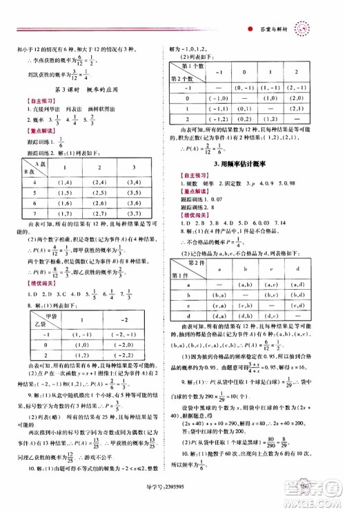 公告目录教辅2019年绩优学案九年级上册数学人教版答案