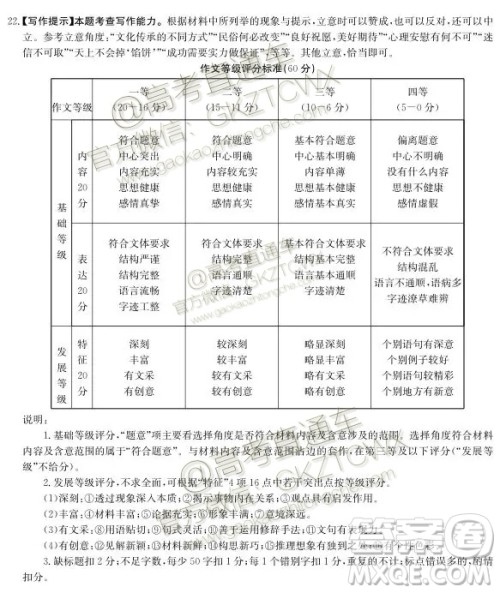 2020届江西金太阳高三开学考试语文参考答案