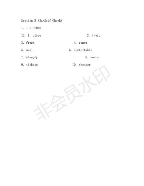 学生双语报2019-2020学年八年级X版新目标浙江专版第5期测试题参考答案