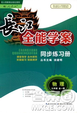 2019新版长江全能学案同步练习册物理九年级全一册人教版参考答案