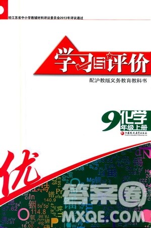 江苏凤凰教育出版社2019学习与评价九年级化学上册苏教版答案